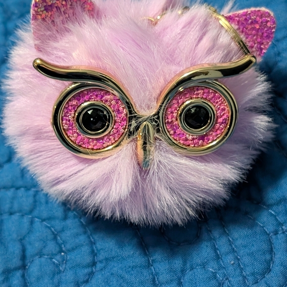 New Cute Owl Keychain with Pink and Purple Accents - Picture 2 of 7